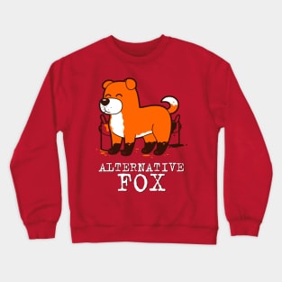 Cute Kawaii Dog Fake Fox Alternative Facts Crewneck Sweatshirt